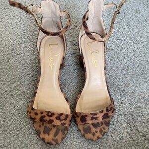 Harper Leopard Suede Ankle Strap Heels (Lulu's)